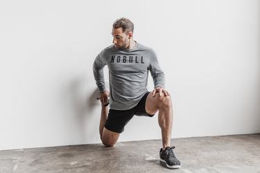 Sweatshirt Nobull Crew Homme Grise | XD5293618