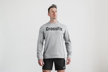Sweatshirt Nobull Crossfit® Crew Homme Grise | YJ5084217
