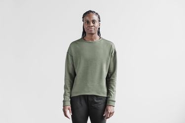 Sweatshirt Nobull Performance Crew Femme Vert | IQ4690283