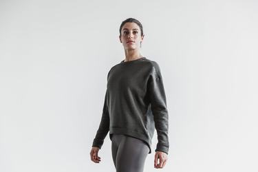 Sweatshirt Nobull Performance Crew Femme Grise Foncé | JN2375469