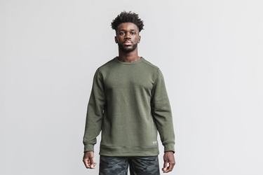 Sweatshirt Nobull Performance Crew Homme Vert | DQ5347168