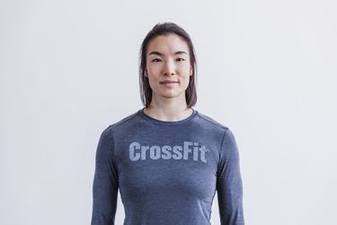T-Shirt Manche Longue Nobull Crossfit® Femme Bleu Marine | EW9618725