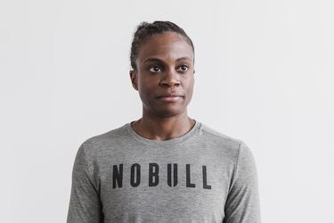 T-Shirt Manche Longue Nobull Femme Grise | NW7102486
