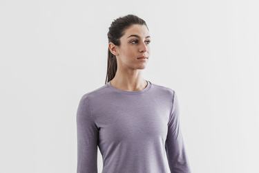 T-Shirt Manche Longue Nobull Femme Lavande | RB5172934