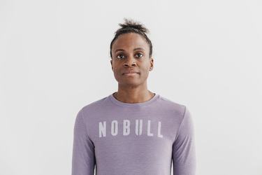 T-Shirt Manche Longue Nobull Femme Lavande | YR0846915