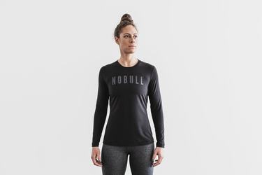 T-Shirt Manche Longue Nobull Femme Noir | ZC2680349