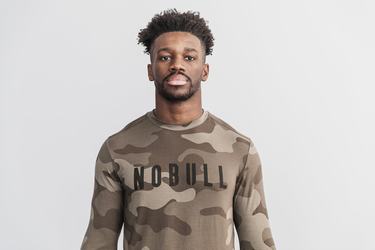 T-Shirt Manche Longue Nobull Homme Camouflage | QZ8327695