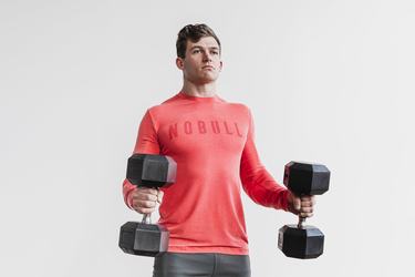 T-Shirt Manche Longue Nobull Homme Rouge | QD1957048