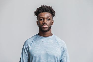 T-Shirt Manche Longue Nobull Lightweight Textured Homme Camouflage | QA9427356