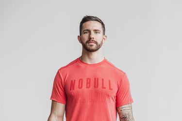 T-Shirt Nobull All Love Homme Rouge | XC4861903