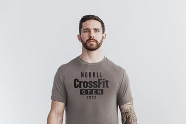 T-Shirt Nobull Crossfit Open® 2022 Homme Marron Clair | AF4189673