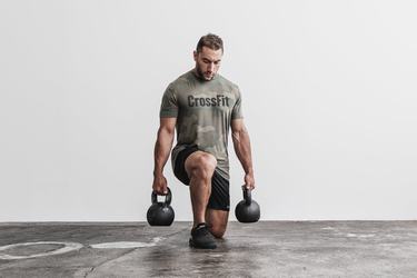 T-Shirt Nobull Crossfit® Homme Vert Camouflage | PB3514862