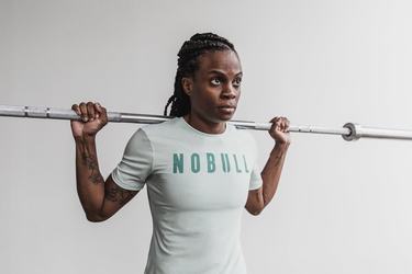 T-Shirt Nobull Femme Vert | NL4021658