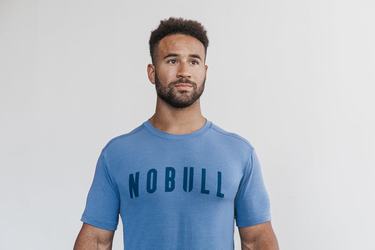 T-Shirt Nobull Homme Bleu | BD4706895