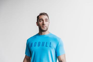 T-Shirt Nobull Homme Bleu | QP5104279