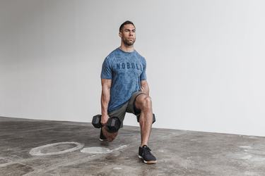 T-Shirt Nobull Homme Bleu Rose | LO0239814