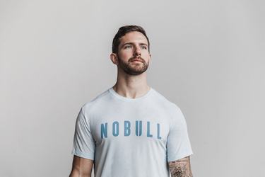 T-Shirt Nobull Homme Bleu | VT2697043