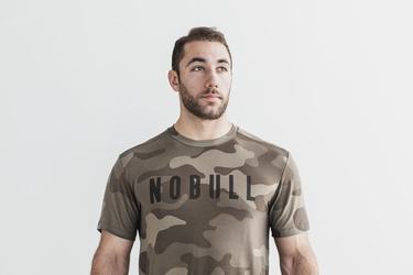 T-Shirt Nobull Homme Camouflage Foncé | RE6702549
