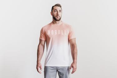 T-Shirt Nobull Homme Corail | XO2793685