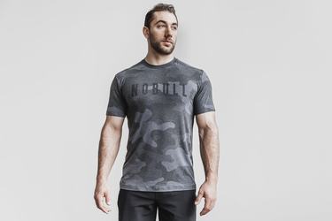 T-Shirt Nobull Homme Grise Camouflage | CX6419857