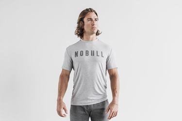 T-Shirt Nobull Homme Grise Clair | GS3548029