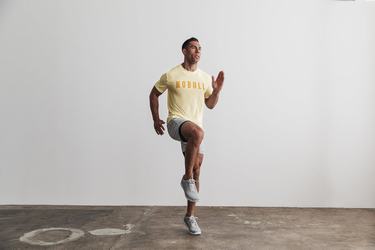 T-Shirt Nobull Homme Jaune | DV5869134