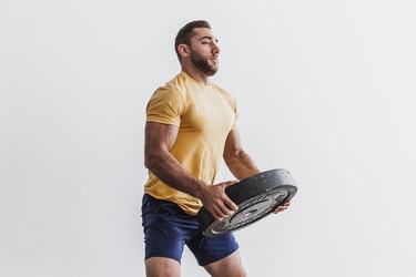T-Shirt Nobull Homme Jaune | EA2197864