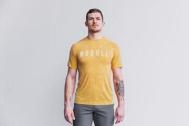 T-Shirt Nobull Homme Jaune | QG8702361