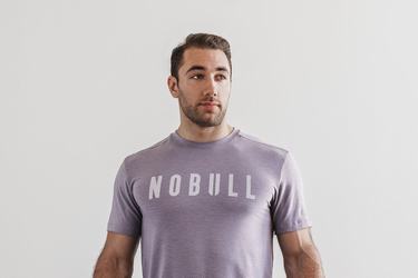 T-Shirt Nobull Homme Lavande | QO4693807
