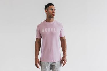 T-Shirt Nobull Homme Rose | HS6371854