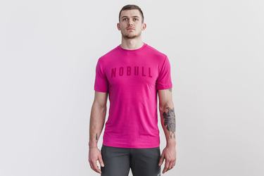 T-Shirt Nobull Homme Rose | RZ8517324