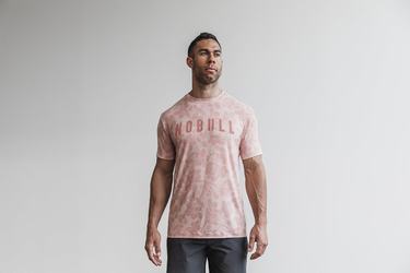 T-Shirt Nobull Homme Rose Rose | FE7841963