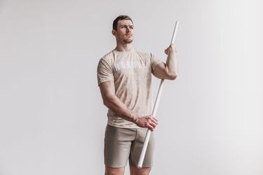 T-Shirt Nobull Homme Rose | VQ3450971