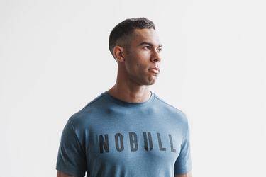 T-Shirt Nobull Homme Turquoise Foncé | DI2519460