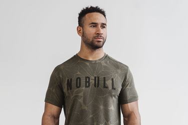T-Shirt Nobull Homme Vert | MA5897312