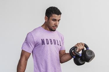 T-Shirt Nobull Homme Violette | BM8124039