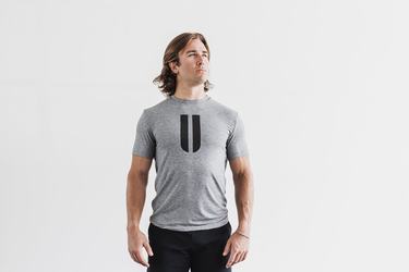 T-Shirt Nobull Horns Homme Grise | NJ4089137