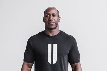 T-Shirt Nobull Horns Homme Noir Blanche | IZ9207854