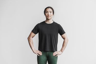 T-Shirt Nobull Lightweight Boxy Femme Noir | EV4172693