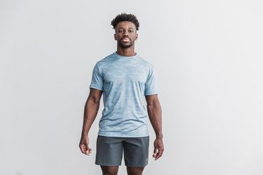 T-Shirt Nobull Lightweight Textured Homme Camouflage | YN0695473