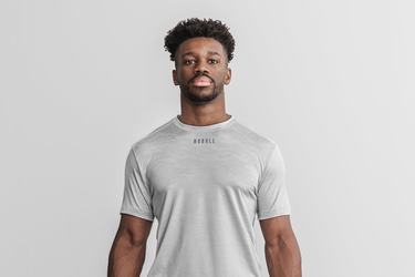 T-Shirt Nobull Lightweight Textured Homme Camouflage | YP4502978