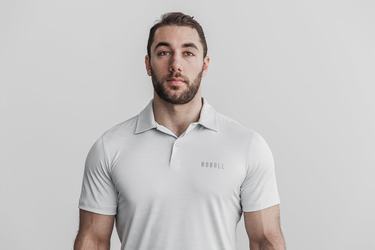 T-Shirt Nobull Lightweight Textured Polo Homme Camouflage | MN3276419