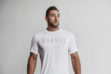 T-Shirt Nobull (Madison) Homme Blanche | GK6259413