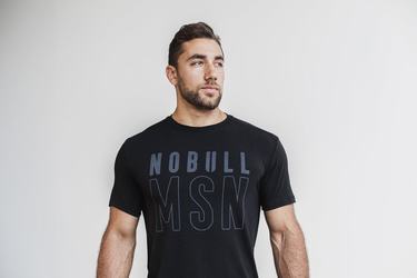 T-Shirt Nobull (Madison) Homme Noir | YK7380296