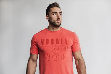 T-Shirt Nobull (Madison) Homme Rouge | KD0452617
