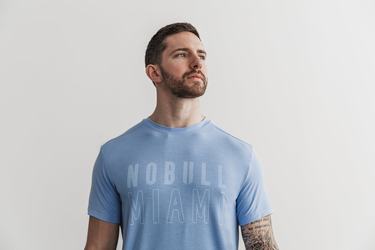 T-Shirt Nobull Miami Homme Bleu | TR2316497