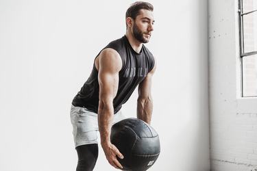 T-Shirt Nobull Sans Manches Homme Noir | AR6053728