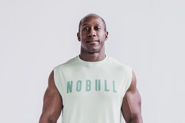 T-Shirt Nobull Sans Manches Homme Vert | VT0579248