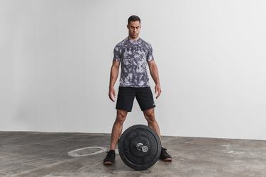 T-Shirt Nobull Tie-Dye Homme Blanche Noir | NC8650913