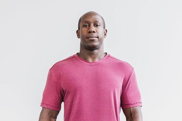 T-Shirt Nobull V-Neck Homme Rouge | RN6748523